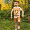Jongens T-shirt ss van Koko Noko in de kleur  Off white in maat 128.