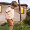 Jongens Jeans shorts van Koko Noko in de kleur Brown in maat 128.