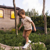 Jongens Jeans shorts van Koko Noko in de kleur Brown in maat 128.