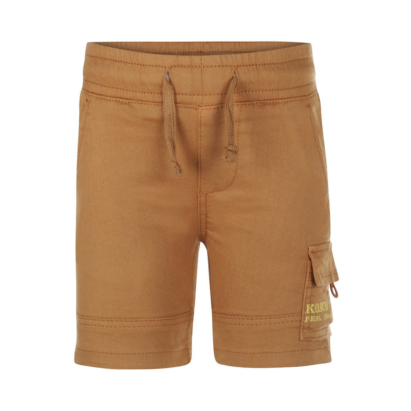 Jongens Jeans shorts van Koko Noko in de kleur Brown in maat 128.