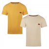 Jongens T-shirt long back ss 2-pack van Koko Noko in de kleur Warm yellow in maat 128.