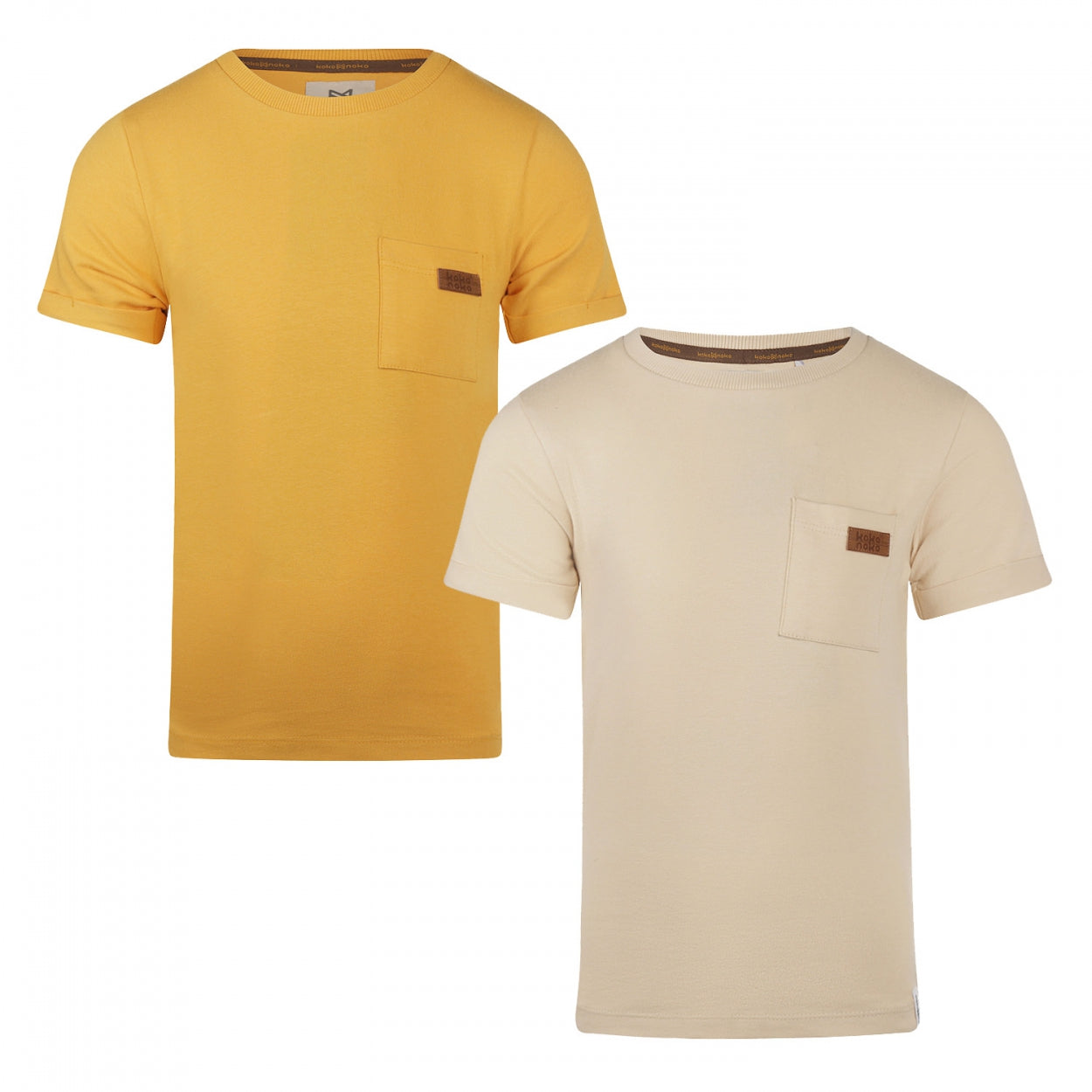 Koko Noko T-shirt long back ss 2-pack