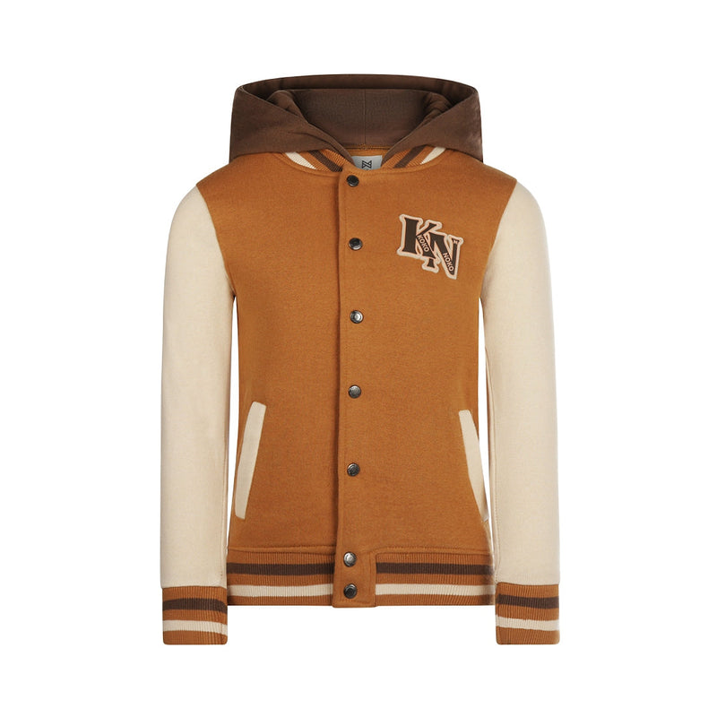 Jongens Jacket van Koko Noko in de kleur Brown in maat 128.