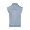 Meisjes Jeans jacket sleeveless van Koko Noko in de kleur Blue jeans in maat 128.