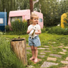 Meisjes Jeans shorts van Koko Noko in de kleur Blue jeans in maat 128.