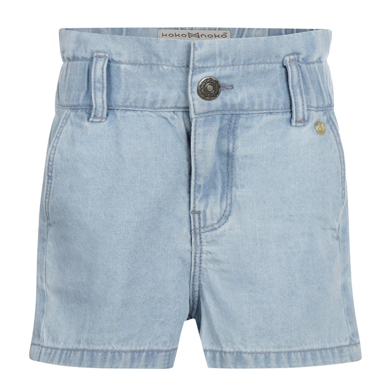 Meisjes Jeans shorts van Koko Noko in de kleur Blue jeans in maat 128.