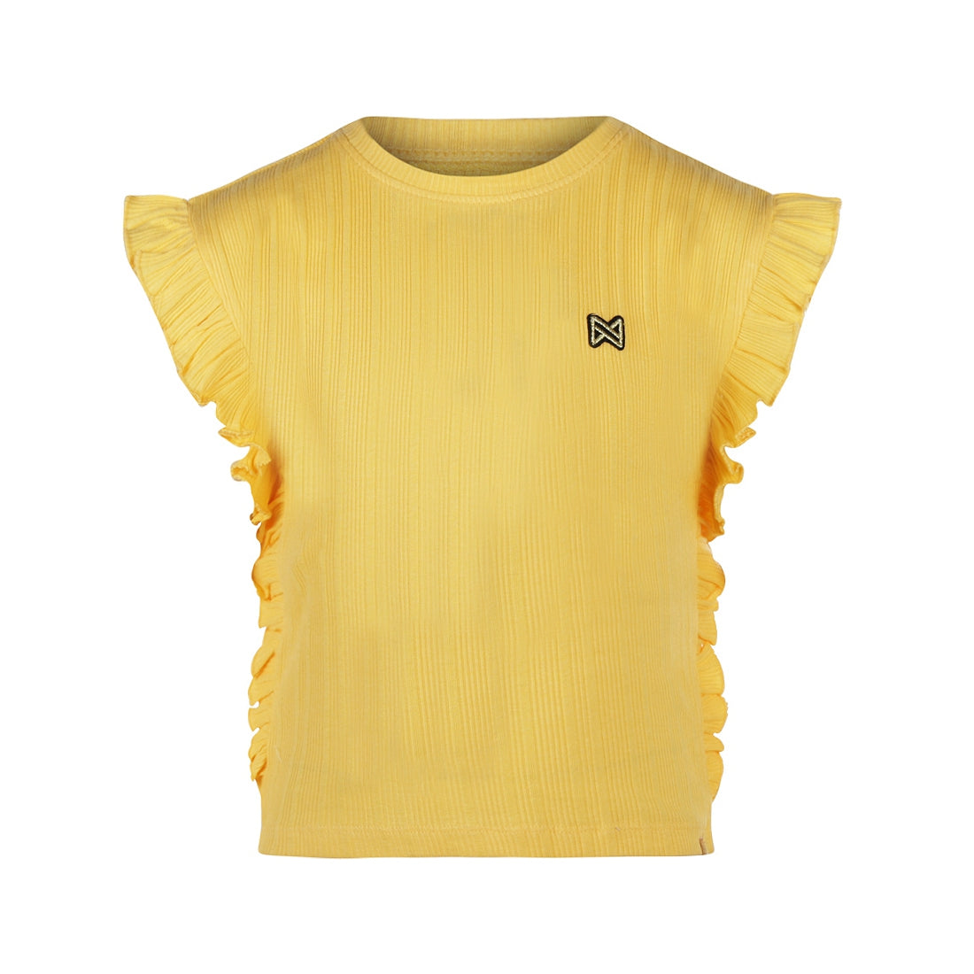 Meisjes T-shirt ss van Koko Noko in de kleur Yellow in maat 128.