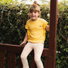 Meisjes Legging flared van Koko Noko in de kleur Camel in maat 128.
