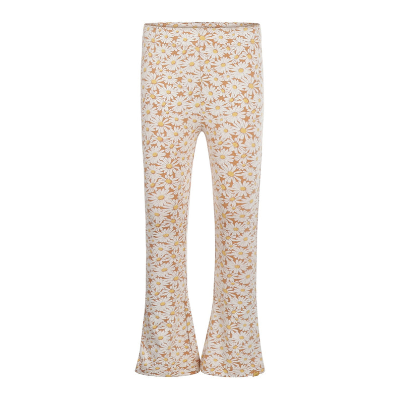 Meisjes Legging flared van Koko Noko in de kleur Camel in maat 128.