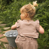 Meisjes Dress ss van Koko Noko in de kleur Smokey Mauve in maat 128.