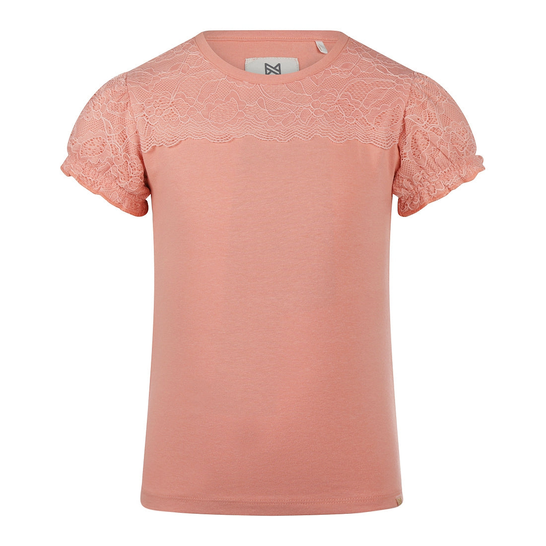 Meisjes T-shirt ss van Koko Noko in de kleur Coral pink in maat 128.