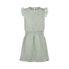 Meisjes Dress ss van Koko Noko in de kleur Faded green in maat 128.