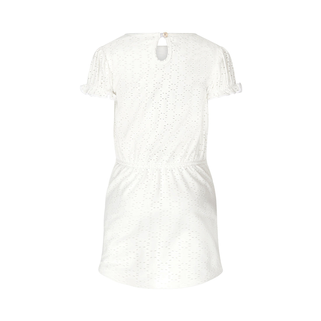 Meisjes Dress ss van Koko Noko in de kleur  Off white in maat 128.