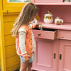 Meisjes Jacket van  in de kleur Coral pink in maat 128.