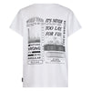 Jongens T-Shirt with back-print Davis van RETOUR in de kleur white in maat 182-188.