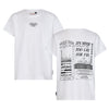 Jongens T-Shirt with back-print Davis van RETOUR in de kleur white in maat 182-188.
