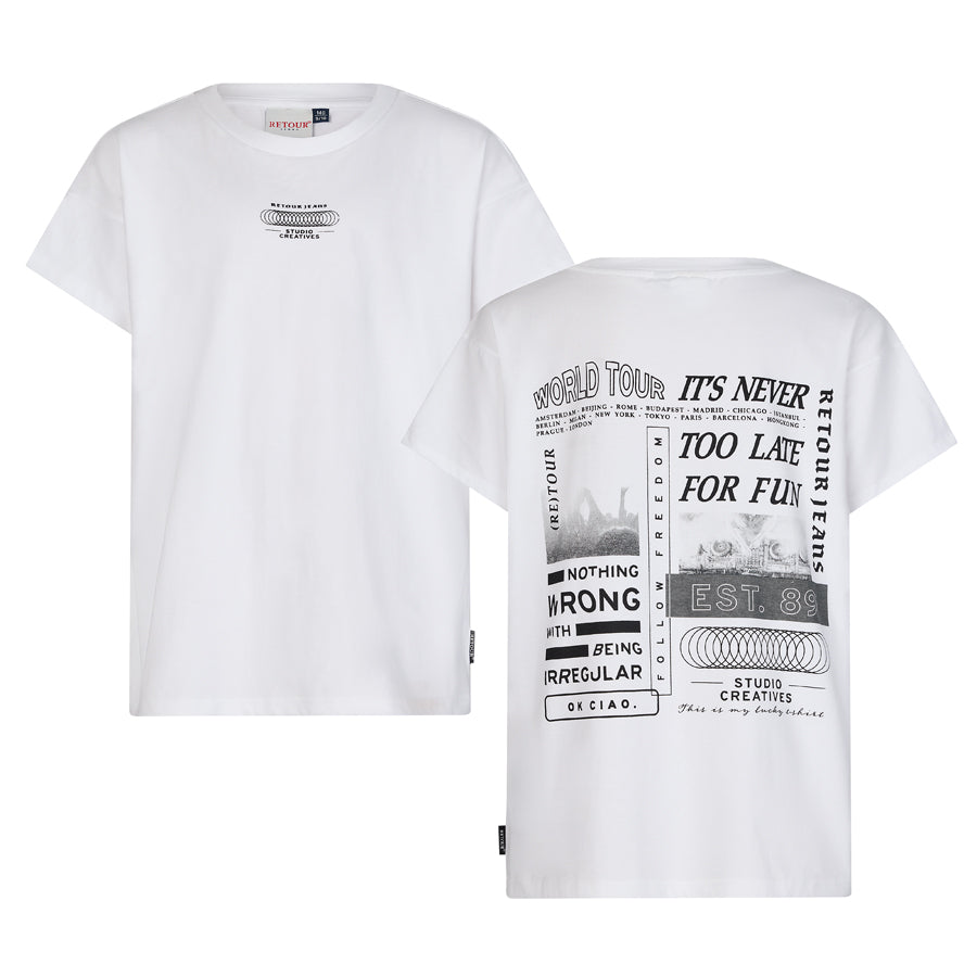 RETOUR T-Shirt with back-print Davis