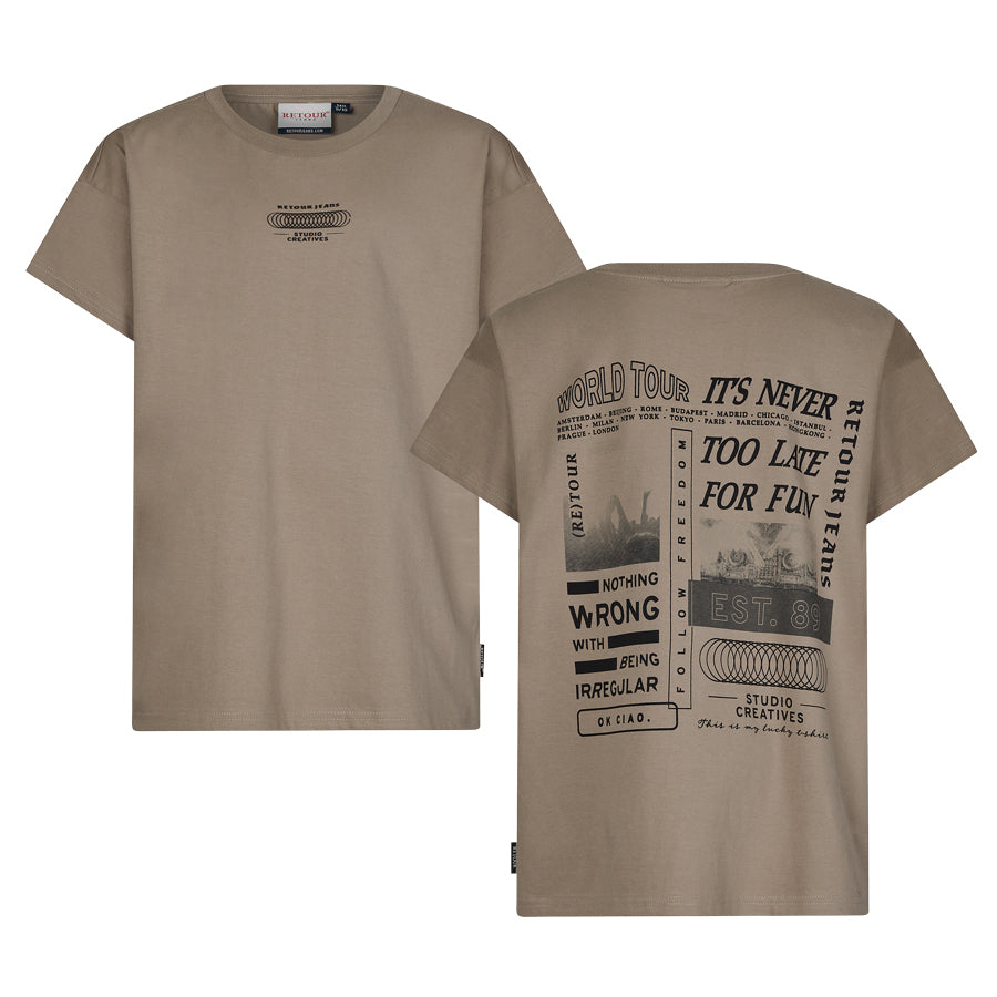 RETOUR T-Shirt with back-print Davis
