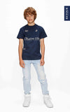 Jongens T-Shirt Randy van RETOUR in de kleur dark navy in maat 182-188.