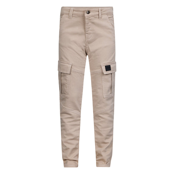 Jongens Cargo Pants Mika van RETOUR in de kleur bone in maat 182-188.