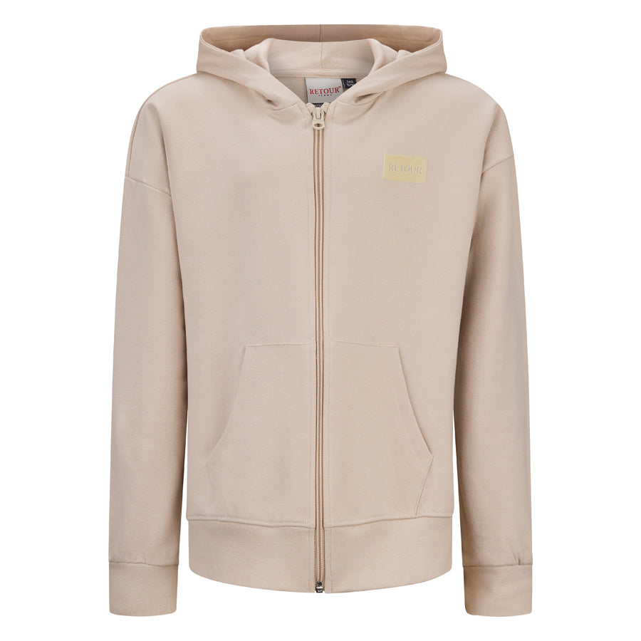RETOUR Hooded sweat cardigan Jelle