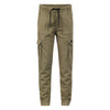 Jongens Cargo Pants Roan van RETOUR in de kleur dusty olive in maat 182-188.
