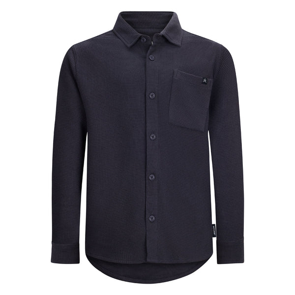 Jongens Shirt longsleeve Gino van RETOUR in de kleur dark raisin in maat 182-188.