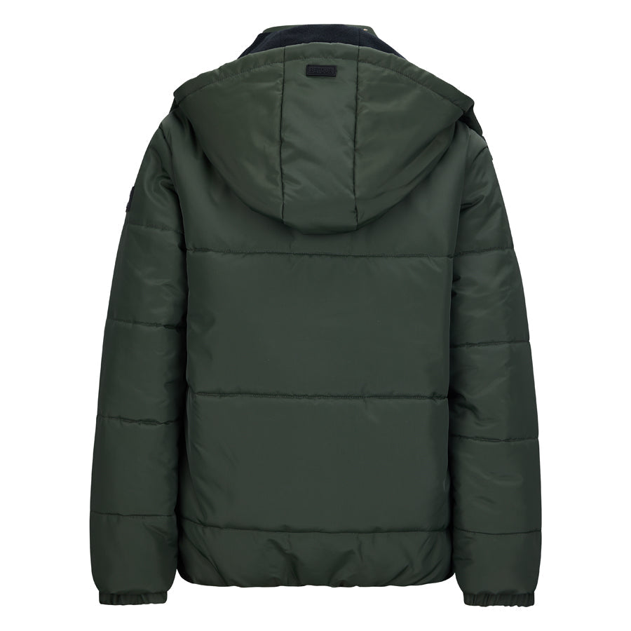 Jongens Jacket George van RETOUR in de kleur mid army in maat 170-176.