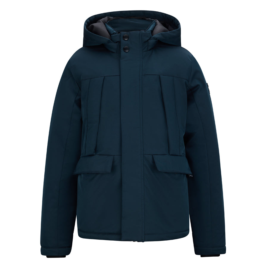 Jongens Jacket Wart van RETOUR in de kleur dark raven in maat 170-176.