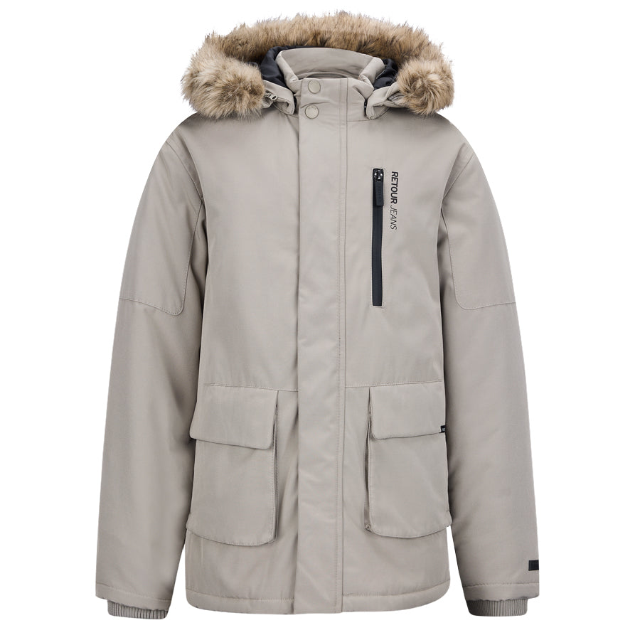 Jongens Jacket Roberto van RETOUR in de kleur silk grey in maat 170-176.