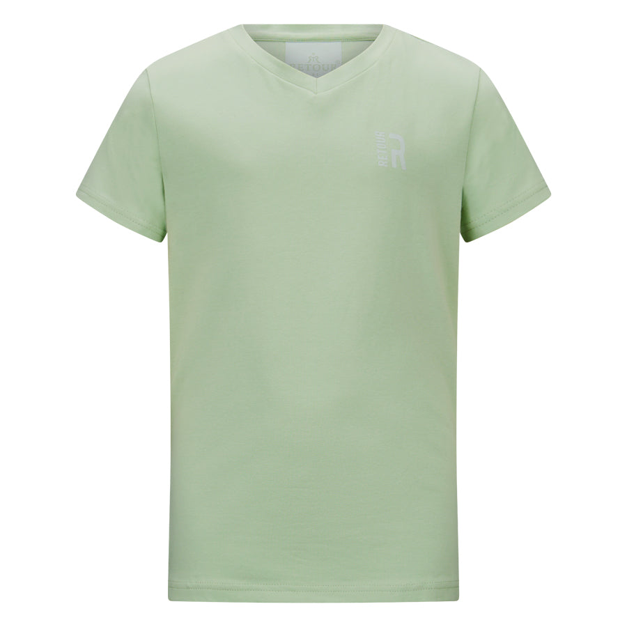 Jongens T-Shirt Sean van Retour in de kleur Pistachio in maat 158-164.