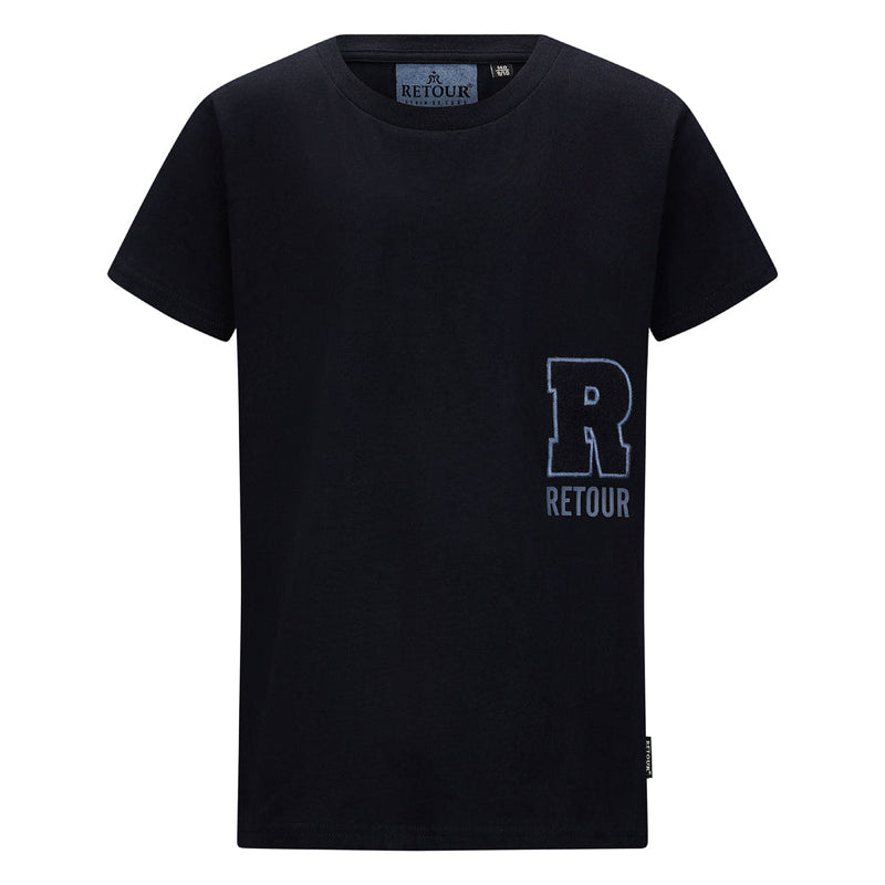 Jongens T-Shirt Randy van Retour in de kleur Black in maat 158-164.
