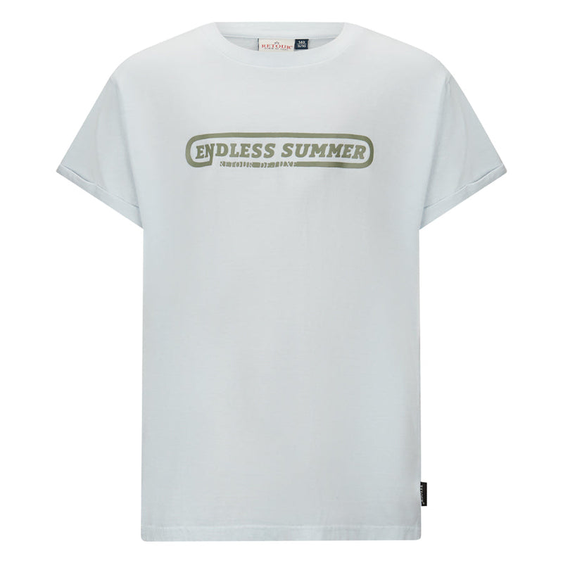 Jongens T-Shirt Phil van Retour in de kleur Ice Blue in maat 158-164.