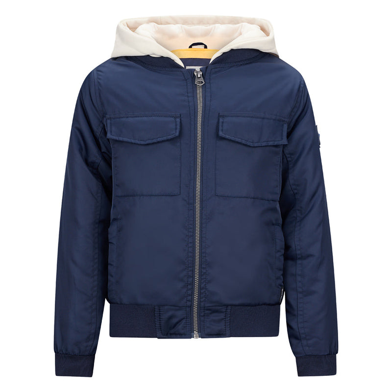 Jongens Jacket Duco van Retour in de kleur Dark Navy in maat 158-164.