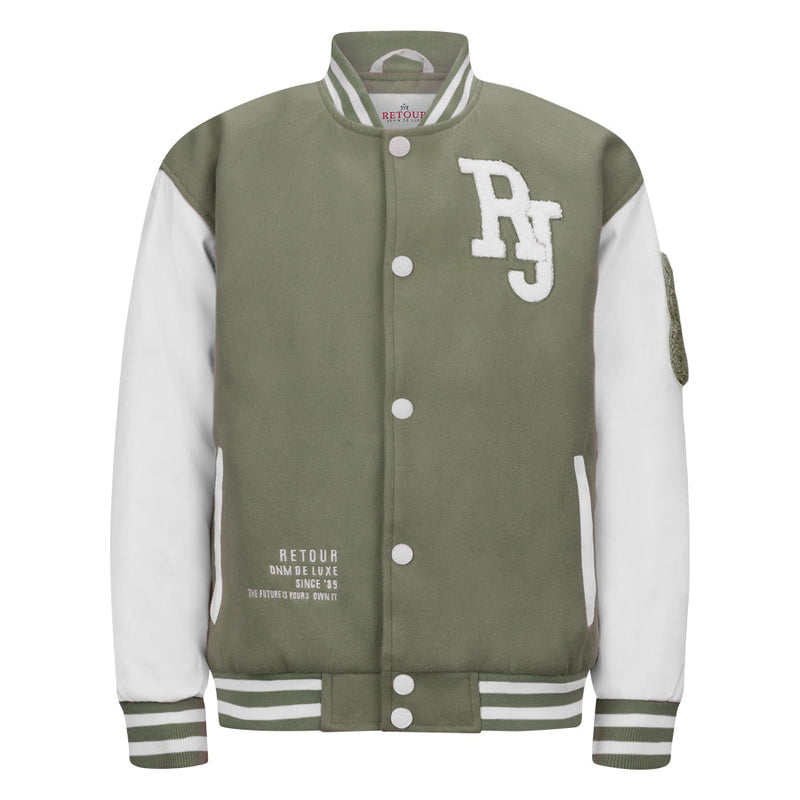 Jongens Jacket Matteo van Retour in de kleur Pistachio in maat 158-164.