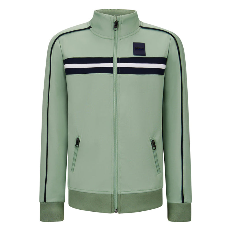 Jongens Trainingsjacket Paul van Retour in de kleur Pistachio in maat 158-164.