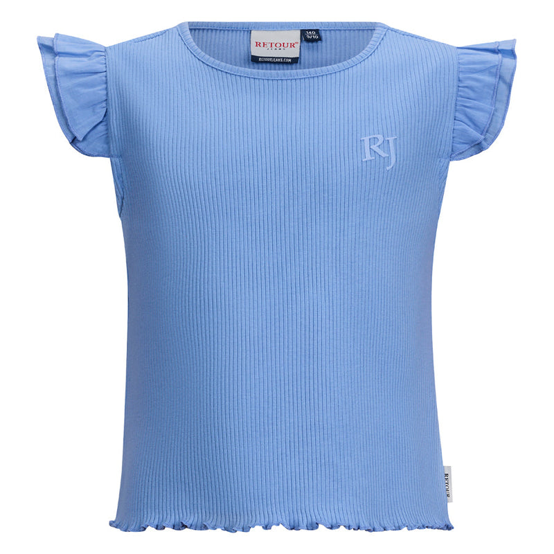 Meisjes T-Shirt Royce van RETOUR in de kleur lavender in maat 182-188.