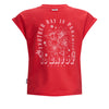 Meisjes T-Shirt with back-print Layla van RETOUR in de kleur poppy red in maat 182-188.