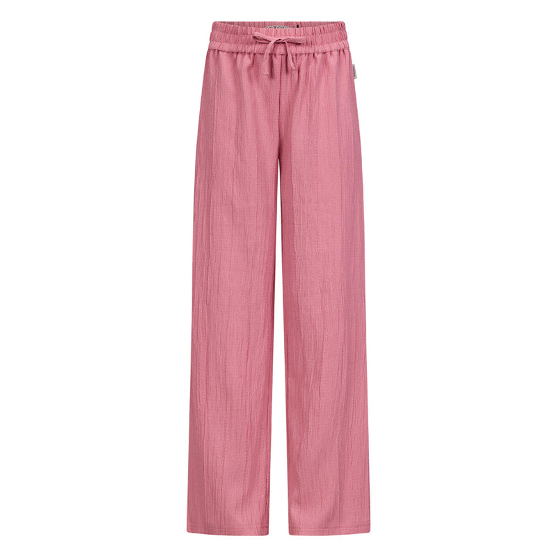 Meisjes Crinkle pants Mare van RETOUR in de kleur charm pink in maat 182-188.