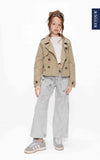 Meisjes Summer Jacket Holly van RETOUR in de kleur dark khaki in maat 158-164.