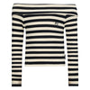 Meisjes Striped off-shoulder longsleeve van RETOUR in de kleur black in maat 182-188.