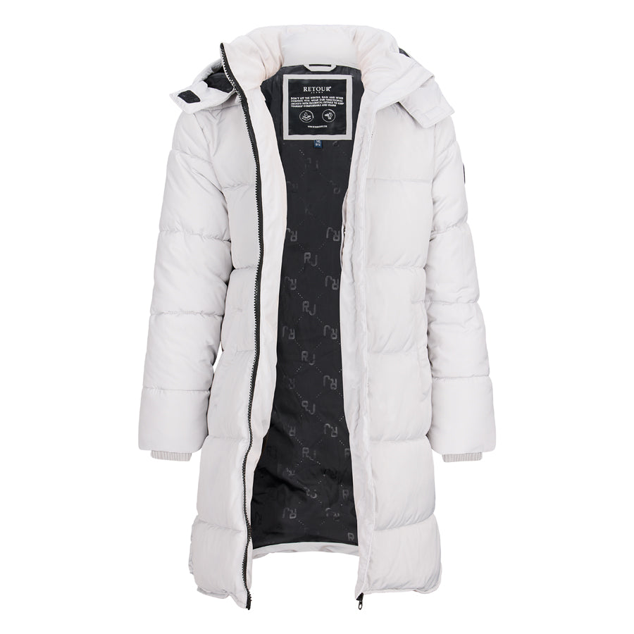 Meisjes Jacket Jacky van RETOUR in de kleur light grey in maat 170-176.
