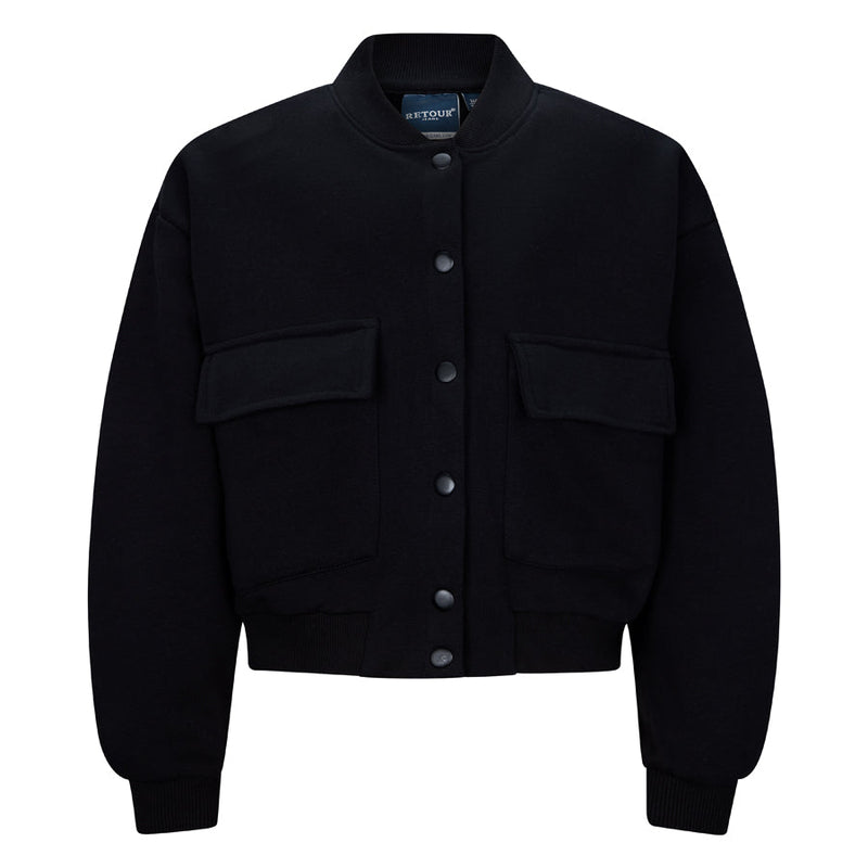 Meisjes Sweat jacket Vay van RETOUR in de kleur black in maat 182-188.