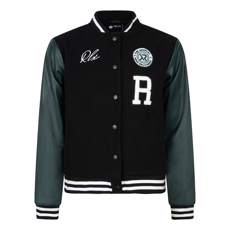 Jongens Baseball Jacket van Rellix in de kleur Black in maat 176.