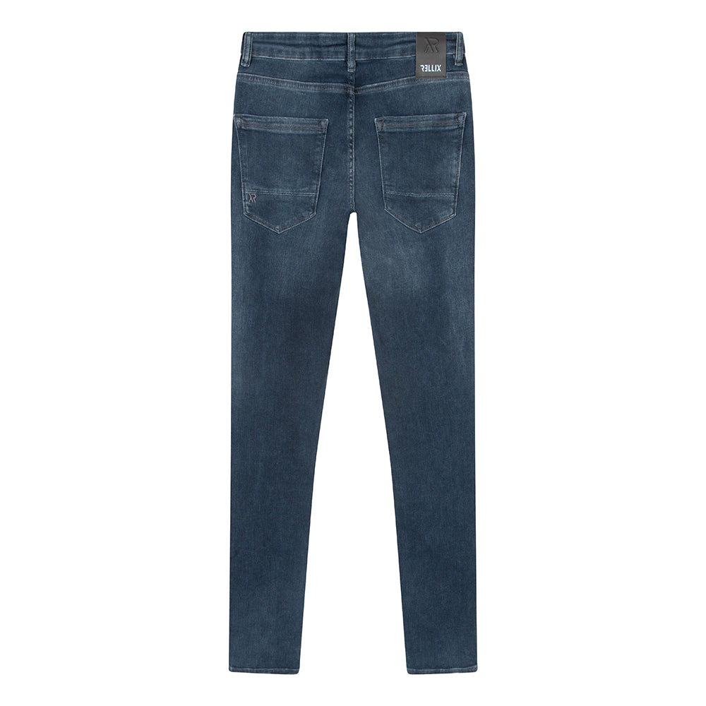 Jongens Jeans Xyan Skinny van Rellix in de kleur Blue Grey Denim in maat 188.