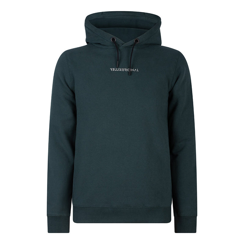 Jongens Hooded Rellix Backprint van Rellix in de kleur Dark Sea Green in maat 188.