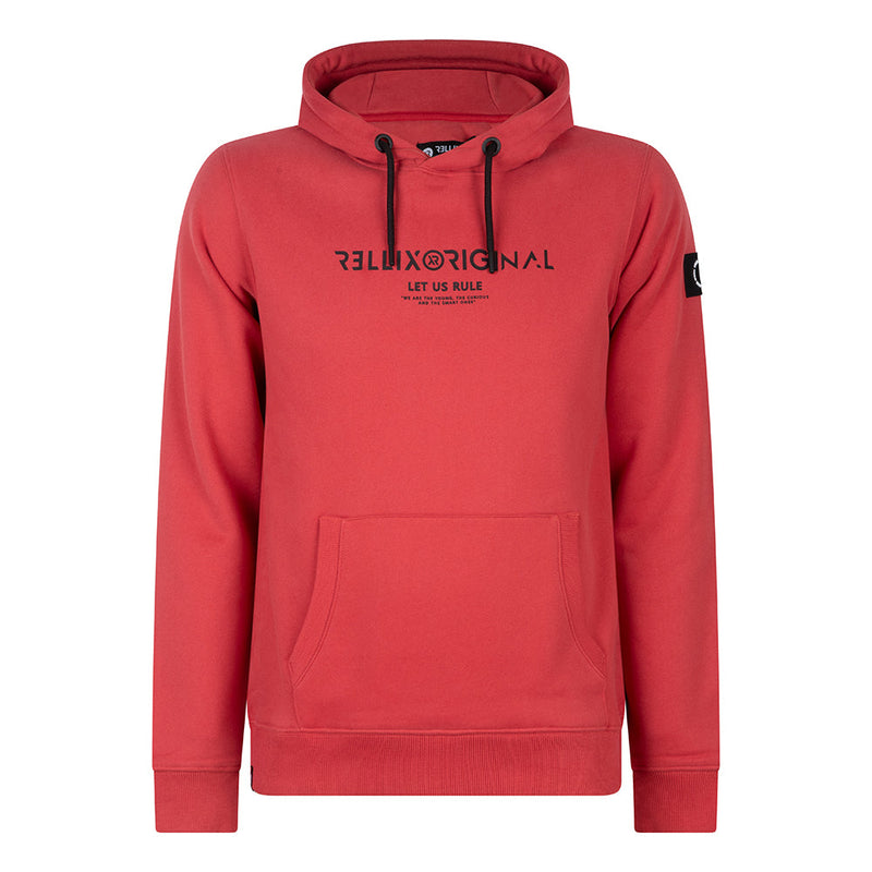 Jongens Hooded Rellix Original van Rellix in de kleur Faded Red in maat 188.