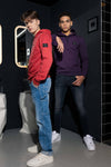 Jongens Hooded Rellix Original van Rellix in de kleur Faded Red in maat 188.