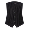 Meisjes Striped Gilet van Rellix in de kleur Black in maat 176.