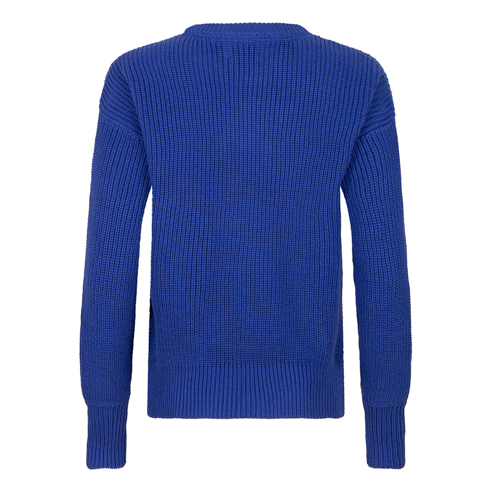 Meisjes Knitwear Rellix Fancy Basic van Rellix in de kleur Deep Marine Blue in maat 176.